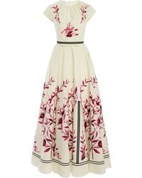 Giambattista Valli - Floral Poplin Maxi Dress - Lyst
