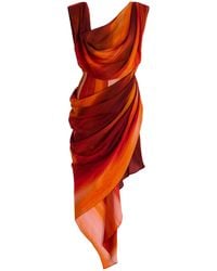 LAQUAN SMITH - Open-Back Corseted Mini Dress - Lyst