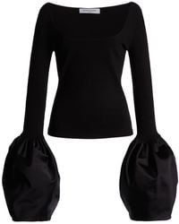 Franchise - Lexi Bouffante-Sleeve Cotton Top - Lyst
