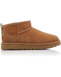 UGG - Classic Ultra Mini Sheepskin Ankle Boots - Lyst