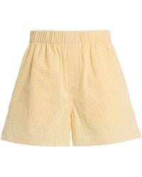With Nothing Underneath - Exclusive The Boxer Seersucker Shorts - Lyst