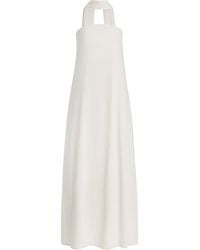 Third Form - Exclusive Bia Tie-Neck Strapless Crepe Maxi Dress - Lyst