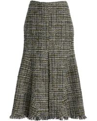 Erdem - Tweed Midi Skirt - Lyst