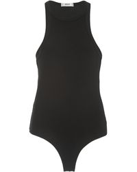 Agolde Rianne Jersey Bodysuit - Black