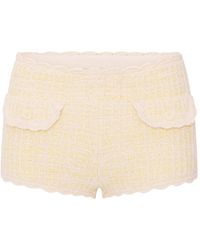 LoveShackFancy - Atlanta Knit Cotton-Blend Mini Shorts - Lyst