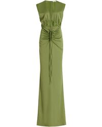 LAPOINTE - Corded Stretch Satin Maxi Dress - Lyst