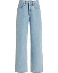 SLVRLAKE Denim - Tess Rigid High-rise Straight-leg Jeans - Lyst