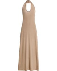 Leset - Lauren Jersey Maxi Halter Dress - Lyst