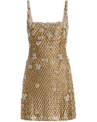 Rachel Gilbert - Solana Embellished Tulle Mini Dress - Lyst