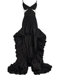 David Koma - Ruffled Taffeta Gown - Lyst