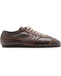 Dries Van Noten - Panelled Leather Sneakers - Lyst