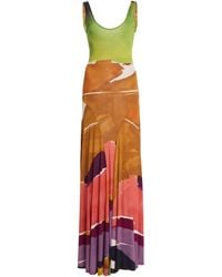 Ulla Johnson - Malie Printed Jersey Maxi Dress - Lyst