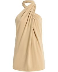 TOTEME - Twisted Jersey Halter Top - Lyst