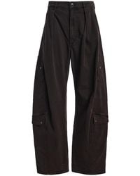Citizens of Humanity - Flight Pleated Cotton-Blend Wide-Leg Pants - Lyst