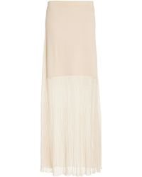 Jonathan Simkhai - Gennie Sheer Knit-Plissé Maxi Skirt - Lyst