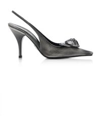 Prada - Decollete Fiori Leather Pumps - Lyst