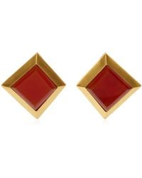 VALÉRE - Ixv04 Onyx 22K-Plated Earrings - Lyst