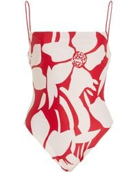 Ziah - Square Neck One-piece Swimsuit - Lyst