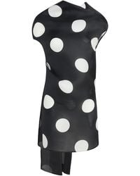 KHAITE - Tatia Silk Gazar Mini Dress - Lyst