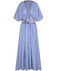 Johanna Ortiz - Endless Spring Striped Cotton Midi Dress - Lyst