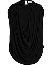 Brandon Maxwell - Astor Draped Top - Lyst