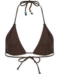 Bondeye - Beaded Ingrid Triangle Bikini Top - Lyst