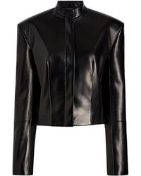KHAITE - Yoko Plonge Leather Moto Jacket - Lyst