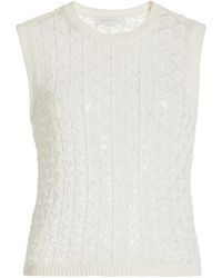 Zimmermann - Wylie Cropped Cotton Tank Top - Lyst