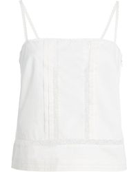 STAUD - Corinna Cotton Top - Lyst