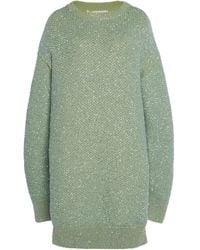 Stella McCartney - Sequined Wool-blend Mini Sweater Dress - Lyst