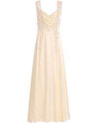 Rodarte - Exclusive Lace-Detailed Silk-Satin Maxi Slip Dress - Lyst