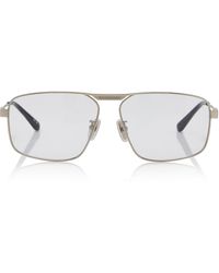 Balenciaga - Tag 3.0 Aviator-frame Metal Sunglasses - Lyst