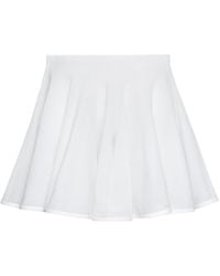 Alaïa - Cotton Skater Mini Skirt - Lyst