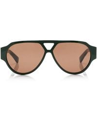 Bottega Veneta - Aviator-frame Acetate Sunglasses - Lyst