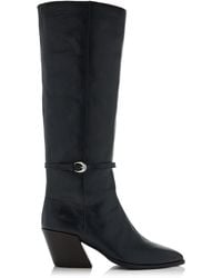 STAUD - Austen Leather Knee Boots - Lyst