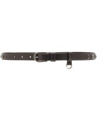 Prada - Horseshoe Buckle Leather Belt - Lyst