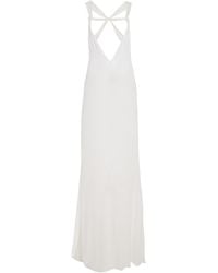 Ludovic de Saint Sernin - Carrie Rib-Knit Cotton Maxi Dress - Lyst
