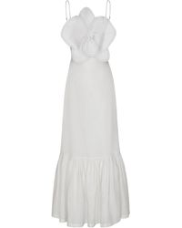 ANDRES OTALORA - Muy Caribeña Appliquéd Linen Gown - Lyst