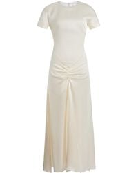 Victoria Beckham - Blaire Ruched Midi Dress - Lyst