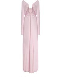Christopher Esber - Arched Palm Jersey Off-The-Shoulder Gown - Lyst