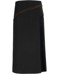 Proenza Schouler - Justine Sheer Panel Midi Skirt - Lyst