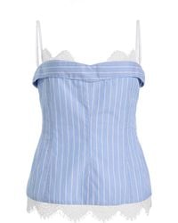 Jonathan Simkhai - Surie Bustier Cotton Lace Top - Lyst