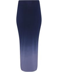 Alaïa - Ombre Jersey Maxi Skirt - Lyst