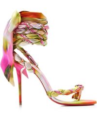 Christian Louboutin - Exclusive La Isla Vaporetta 100Mm Satin Sandals - Lyst
