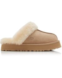 UGG - Disquette Sheepskin Platform Slippers - Lyst
