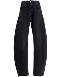 Agolde - Luna Pieced Rigid High-rise Tapered Jeans - Lyst
