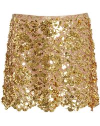 Michael Kors - Sequined Lace Mini Skirt - Lyst