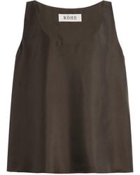 Rohe - Silk Scoop-Neck Top - Lyst