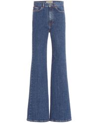 Jeanerica Fuji Stretch High-rise Flared Jeans - Blue