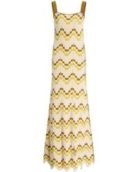 Escvdo - Marea Crocheted Cotton Maxi Dress - Lyst